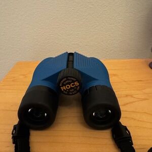 Blue Compact Binoculars - Waterproof Outdoor Optics